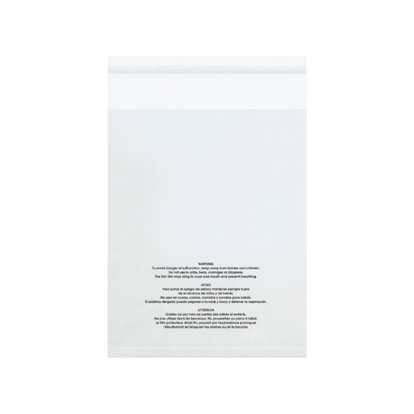 Bsc Preferred 16 x 20'' - 1.5 Mil Resealable Suffocation Warning Poly Bags, 100PK PMR162015100 - main